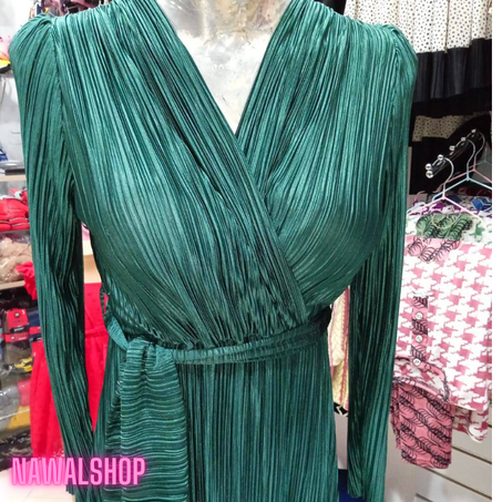 كسوة روعة باللون الأخضر الملكي تركية الاصل