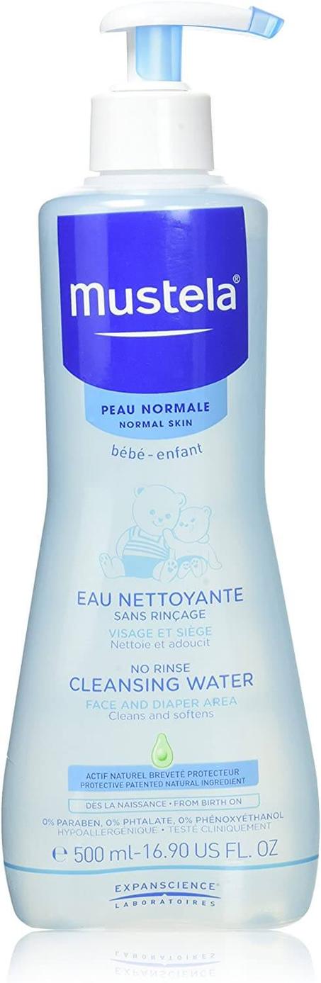 Eau nettoyante mustela 300ML sans rinçage .vosage siège /سائل منظف بدون شطف من موستيلا200 مل