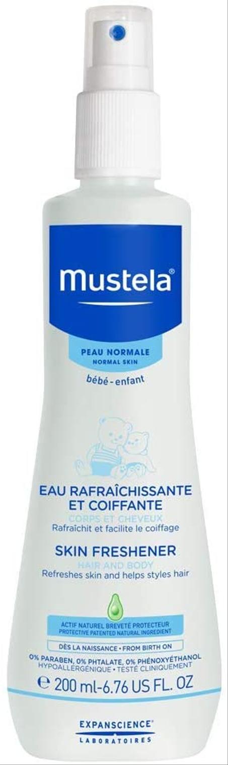 Eau rafraichissante mustela 200 ML corps et cheveux/ ماء التصفيف المنعش من موستيلا 200 مل للوجه و الجسم