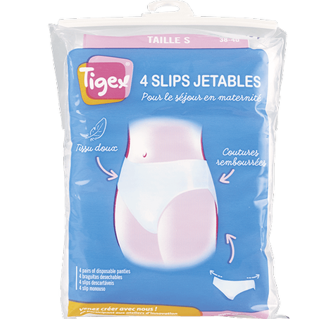 4 Slips Jetables Tigex / حفاضات تيجيكس للاستعمال مرة واحدة