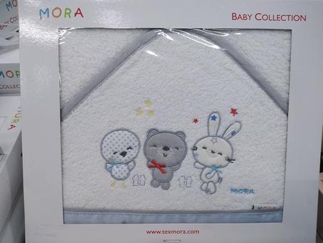 Sortie de bain – serviette à capuche – Mora