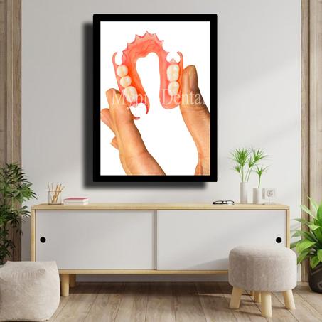 TABLEAU DÉCORATIF MODERNE POUR UN CABINET DENTAIRE