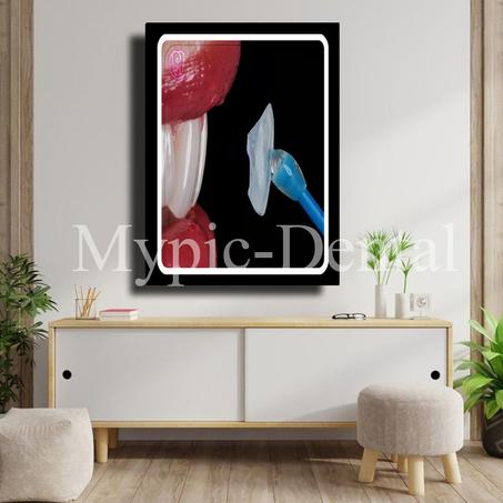 TABLEAU DÉCORATIF MODERNE POUR UN CABINET DENTAIRE