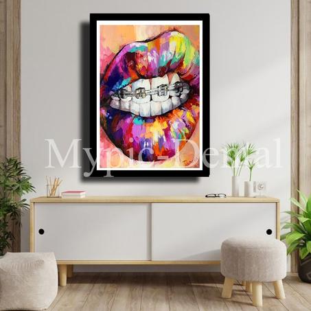 TABLEAU DÉCORATIF MODERNE POUR UN CABINET DENTAIRE