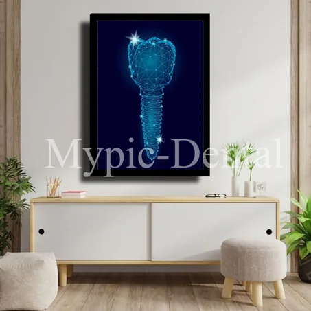 TABLEAU DÉCORATIF MODERNE POUR UN CABINET DENTAIRE