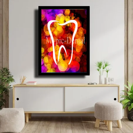 TABLEAU DÉCORATIF MODERNE POUR UN CABINET DENTAIRE
