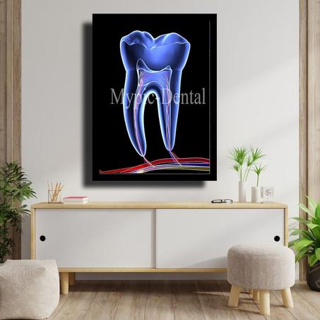 TABLEAU DÉCORATIF MODERNE POUR UN CABINET DENTAIRE