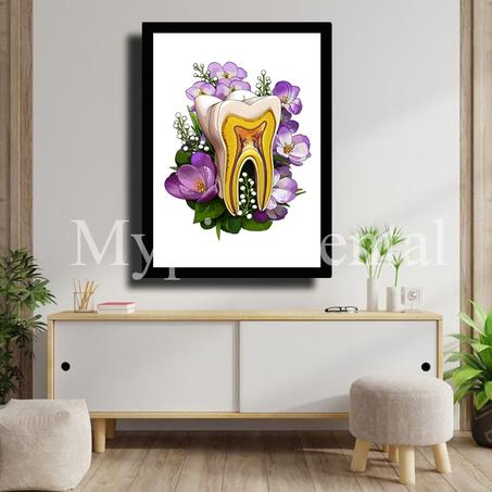 TABLEAU DÉCORATIF MODERNE POUR UN CABINET DENTAIRE