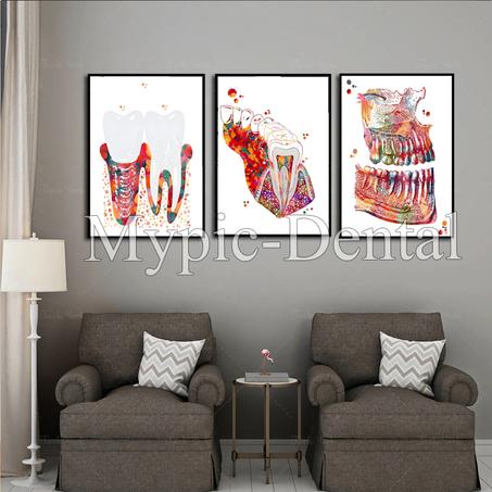 3 Tableaux décoratifs pour votre cabinet dentaire