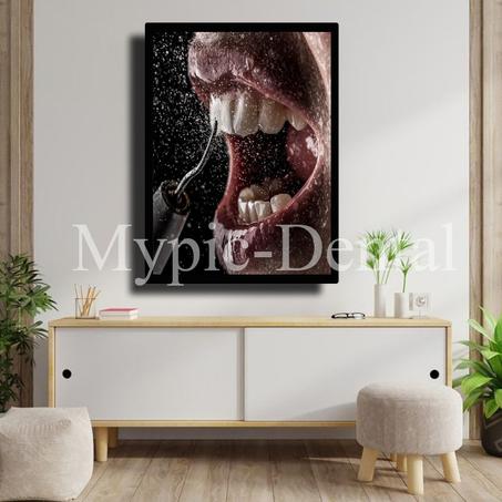 TABLEAU DÉCORATIF MODERNE POUR UN CABINET DENTAIRE