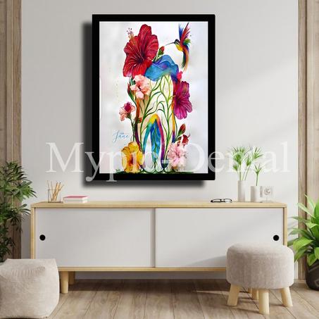 TABLEAU DÉCORATIF MODERNE POUR UN CABINET DENTAIRE