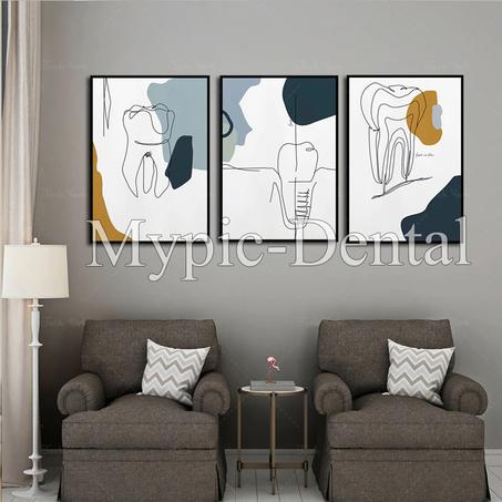 3 Tableaux décoratifs pour votre cabinet dentaire