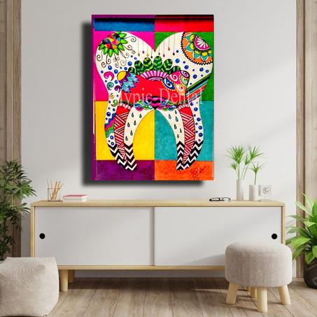 TABLEAU DÉCORATIF MODERNE POUR UN CABINET DENTAIRE