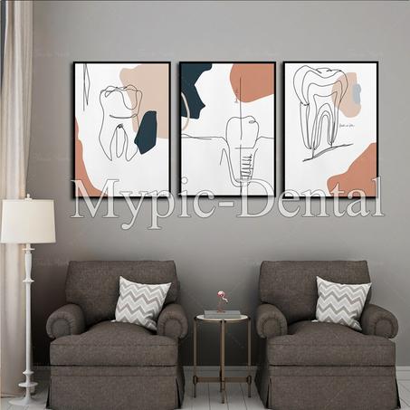 3 Tableaux décoratifs pour votre cabinet dentaire