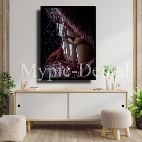 TABLEAU DÉCORATIF MODERNE POUR UN CABINET DENTAIRE