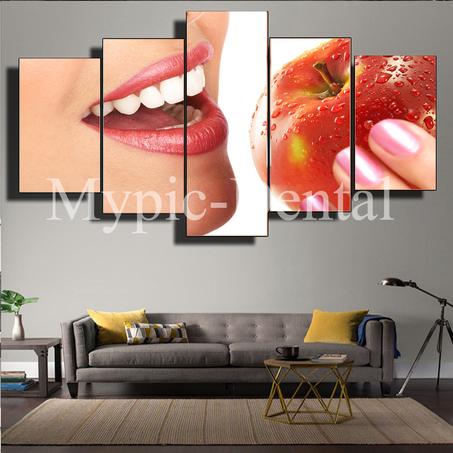 Tableau Décoratif de 5 pièces, Décoration pour clinique dentaire et laboratoire dentaire