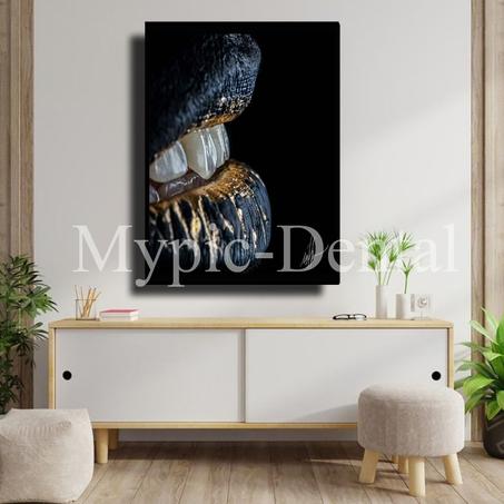 TABLEAU DÉCORATIF MODERNE POUR UN CABINET DENTAIRE