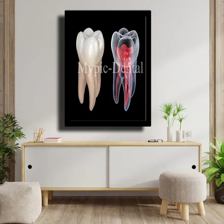 TABLEAU DÉCORATIF MODERNE POUR UN CABINET DENTAIRE