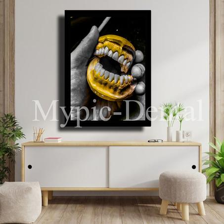 TABLEAU DÉCORATIF MODERNE POUR UN CABINET DENTAIRE