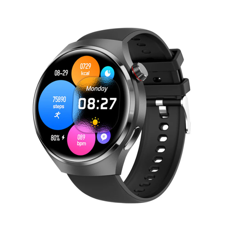Montre intelligente GT4 PRO+, écran HD AMOLED