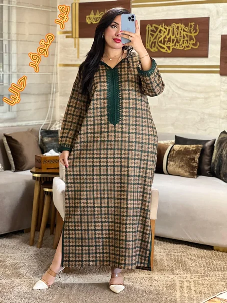 جلابة كارو الملكية بلمسة عصرية -الاناقة و الدفئ في قطعة واحدة