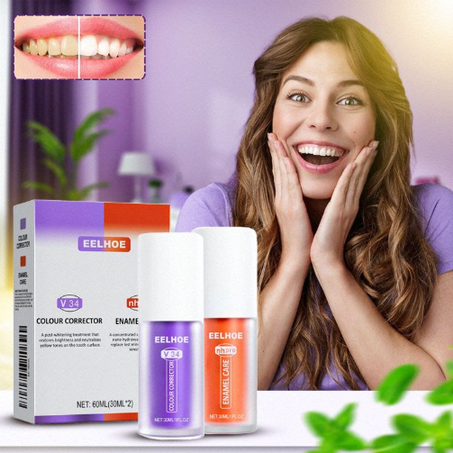 EELHOE Teeth Whitening and Enamel Care Kit (30 ml x 2)
