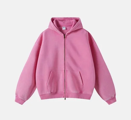 HOODIE ZIP UP PINK (copy)
