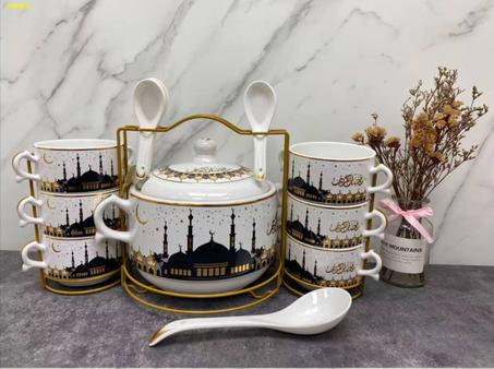 Soupière avec 6 bols – Spécial Ramadan 🌙