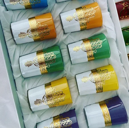 12 verres de thé marocain main de fatma