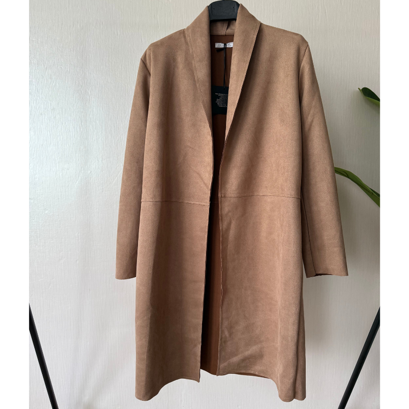 Cardigan en suédine douce