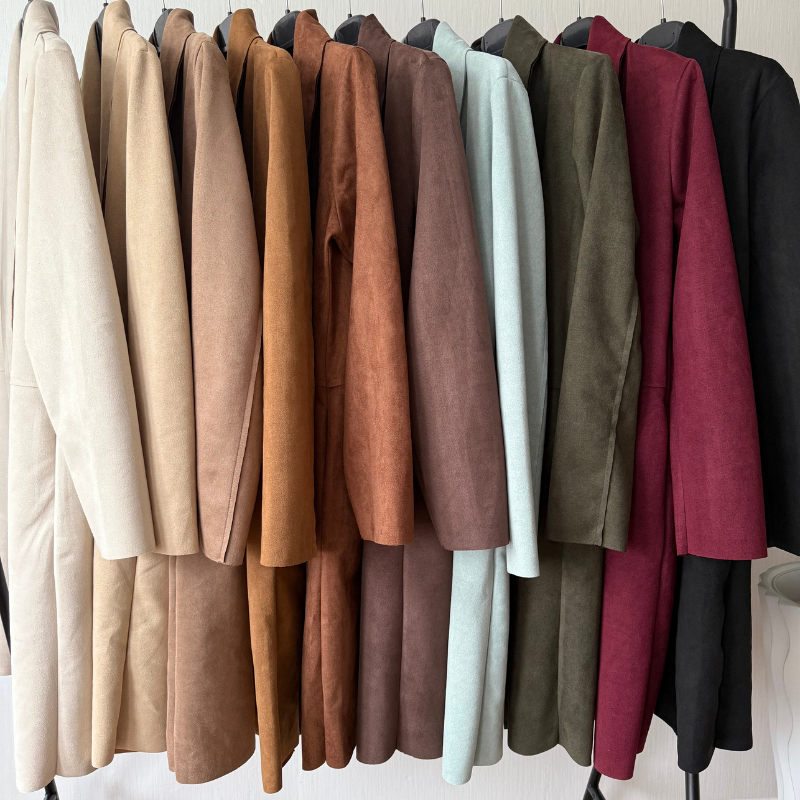 Cardigan en suédine douce