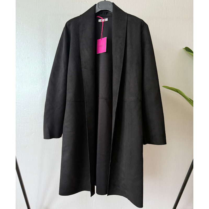 Cardigan en suédine douce