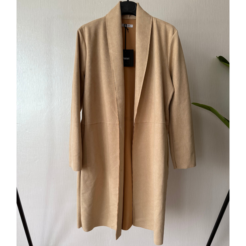 Cardigan en suédine douce