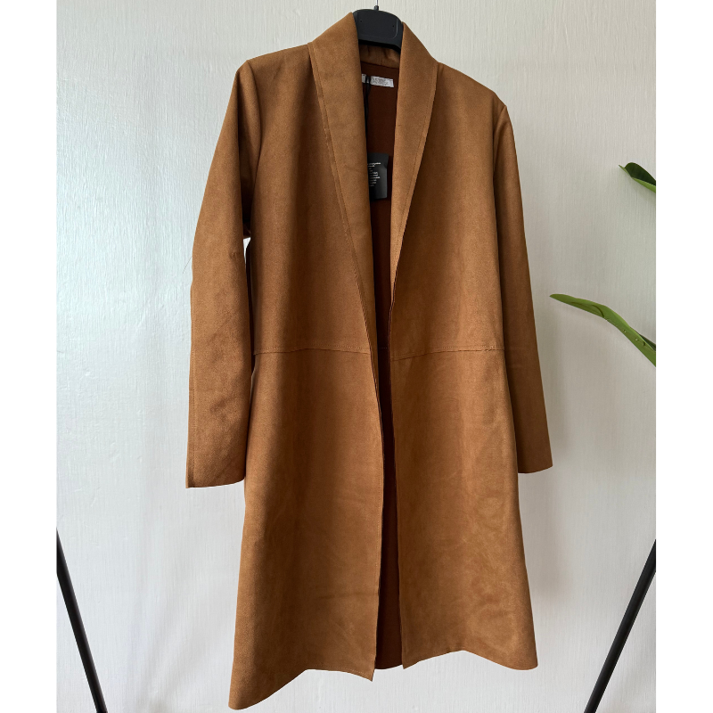Cardigan en suédine douce