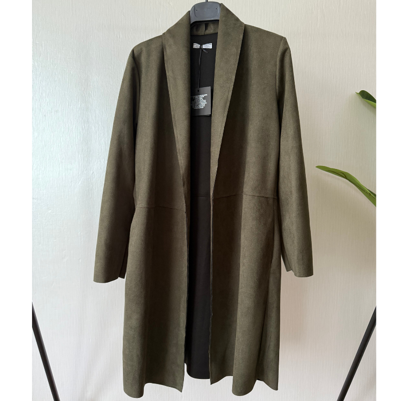 Cardigan en suédine douce