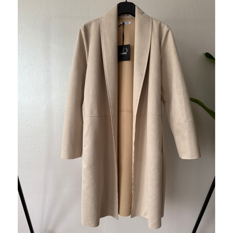 Cardigan en suédine douce