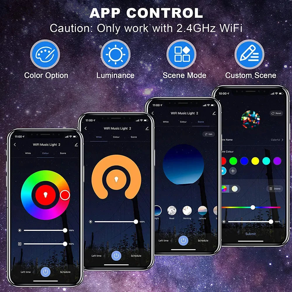 🌌 حوّل غرفتك إلى عالم من النجوم والألوان مع سماعة Bluetooth مدمجة