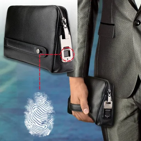 Luxury men's smart leather handbag - KSA