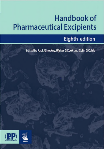 Handbook of Pharmaceutical Excipients 8th Edition PDF