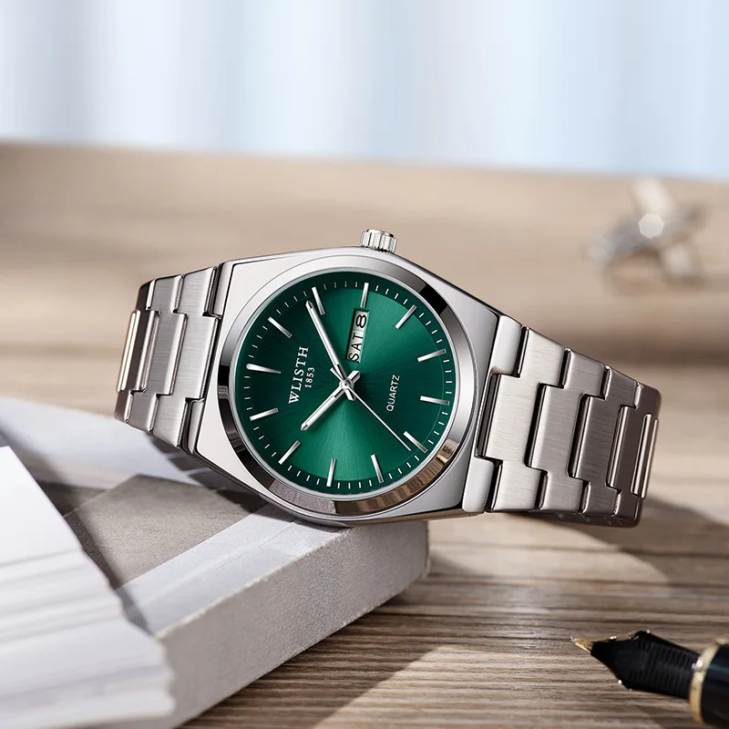ساعة رجالية فاخرة بتصميم عصري   ⌚