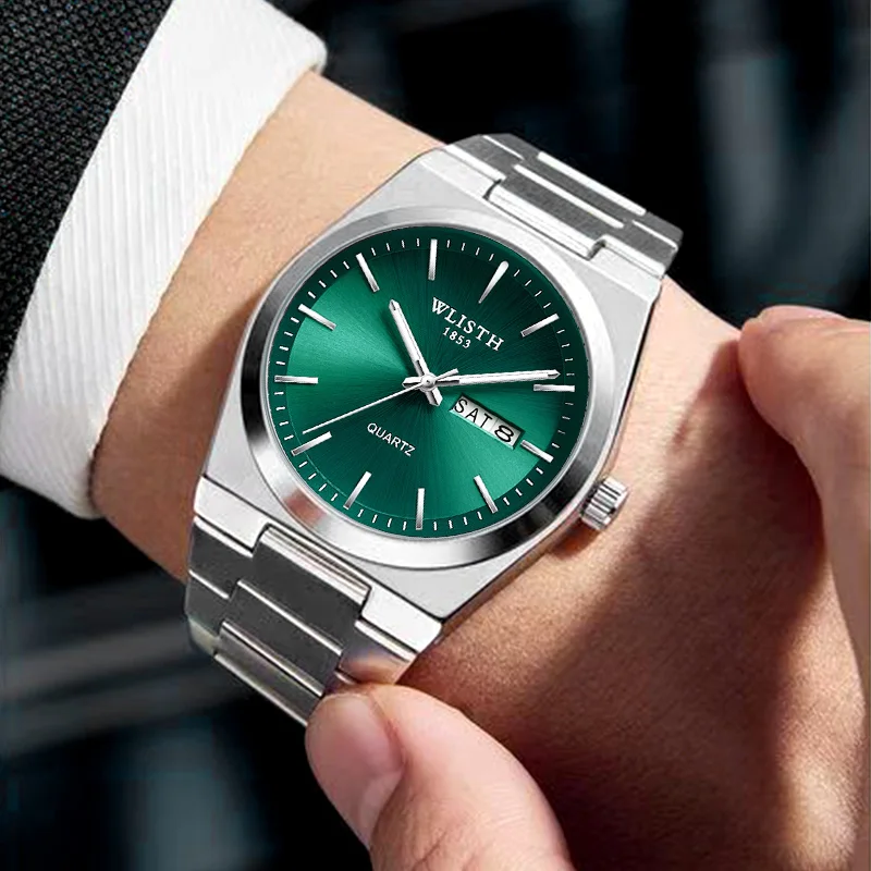ساعة رجالية فاخرة بتصميم عصري   ⌚