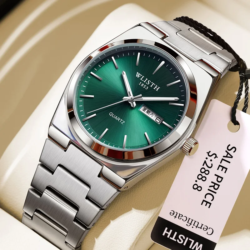 ساعة رجالية فاخرة بتصميم عصري   ⌚