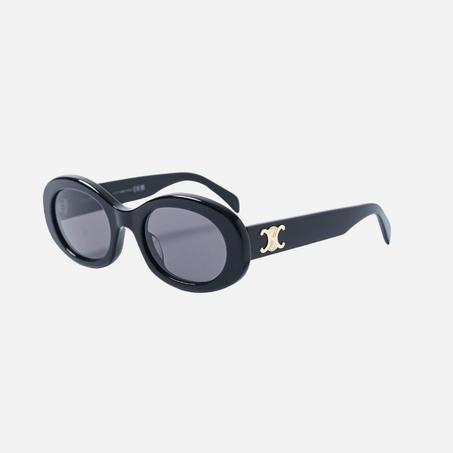 Triomphe 01 oval sunglasses black
