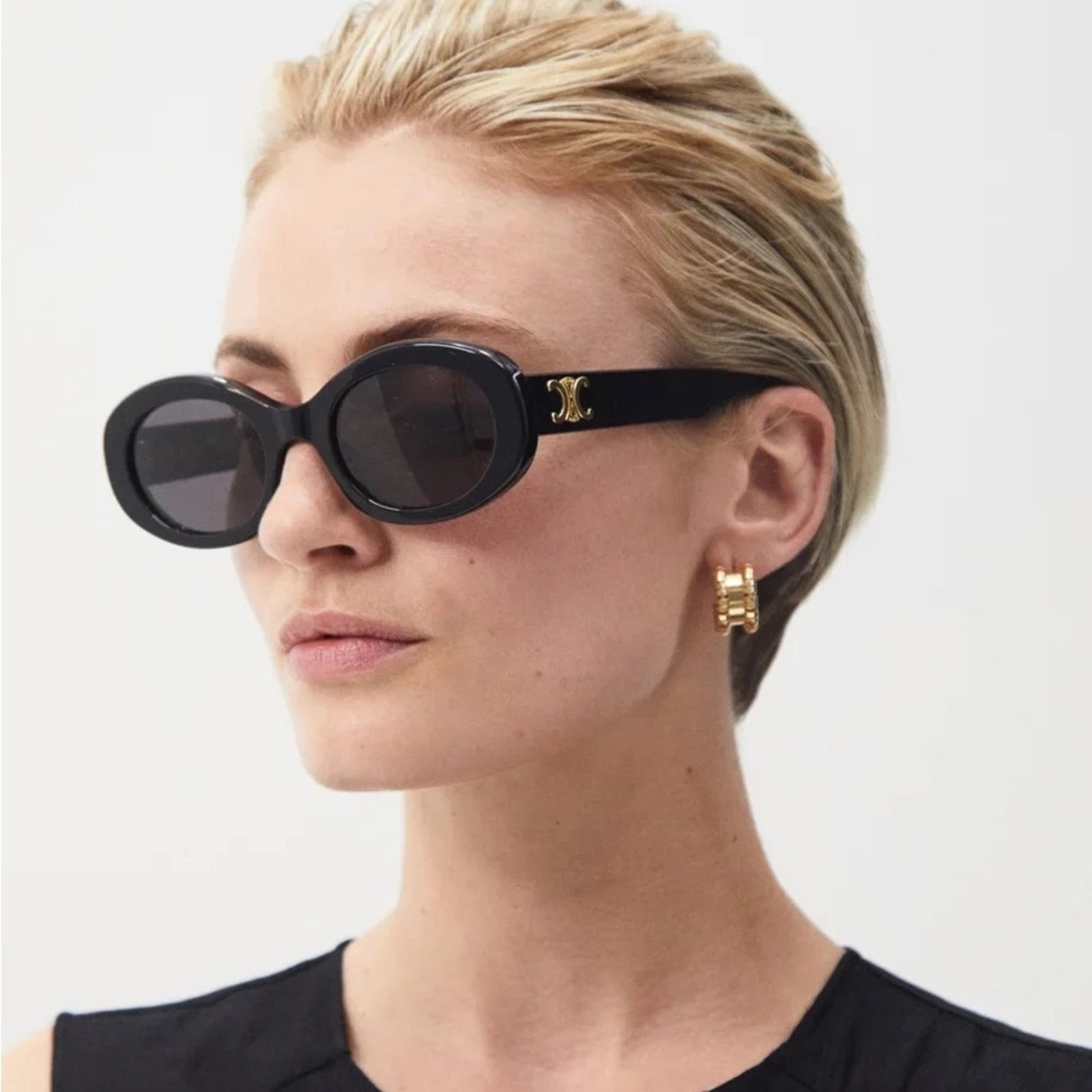 CELINE Triomphe Sunglasses Black
