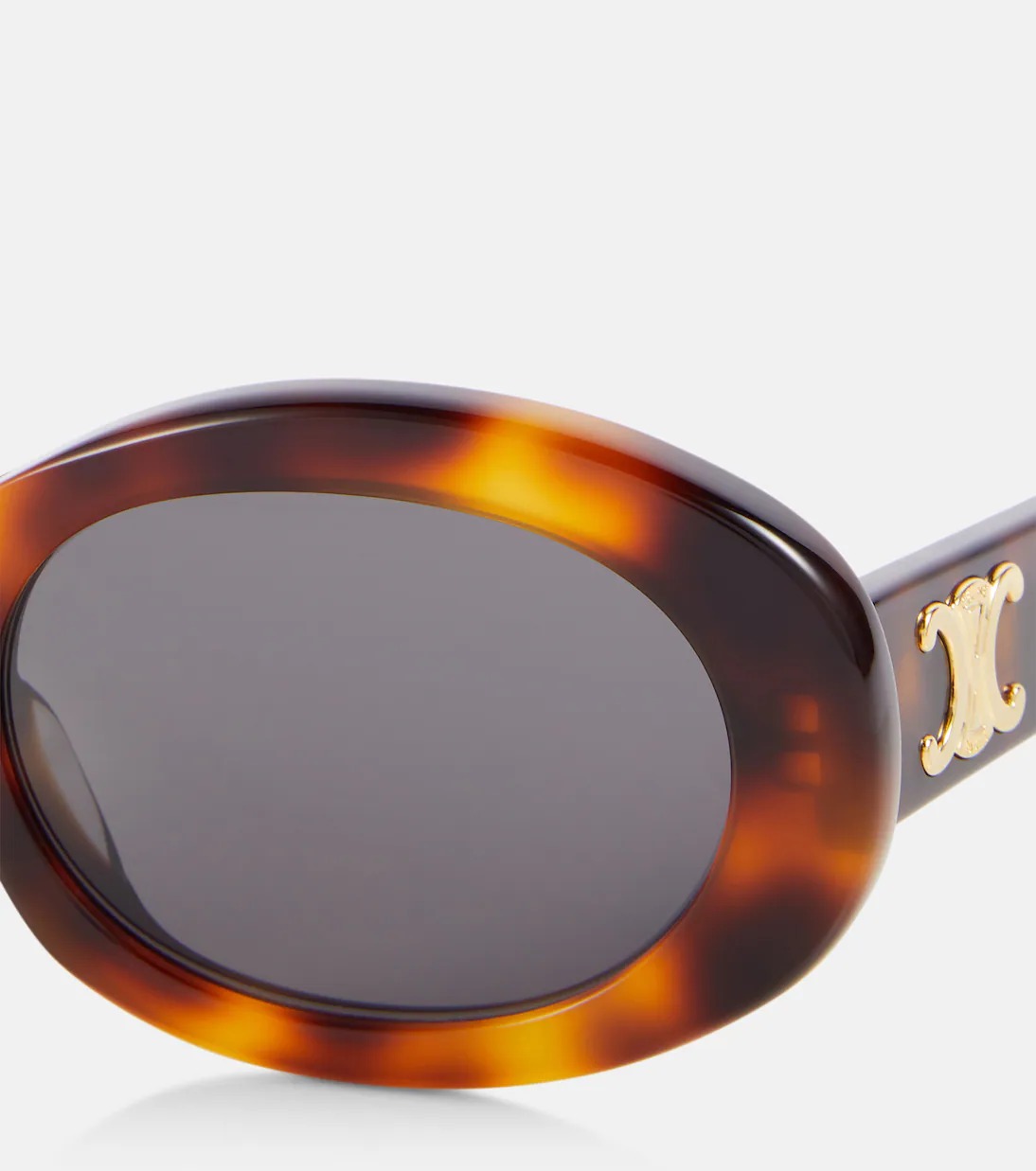 Triomphe 01 oval sunglasses brown