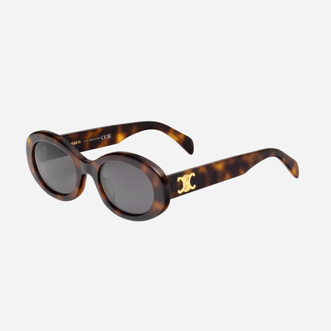 Triomphe 01 oval sunglasses brown