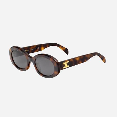 Triomphe 01 oval sunglasses brown