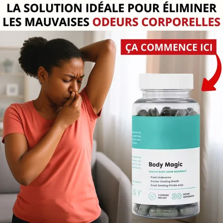 BODY MAGIC Fraîcheur Naturelle & Confiance: Élimine les mauvaises odeurs (bouche, aisselles, intimes) & Purifie le corps de l’intérieur GN