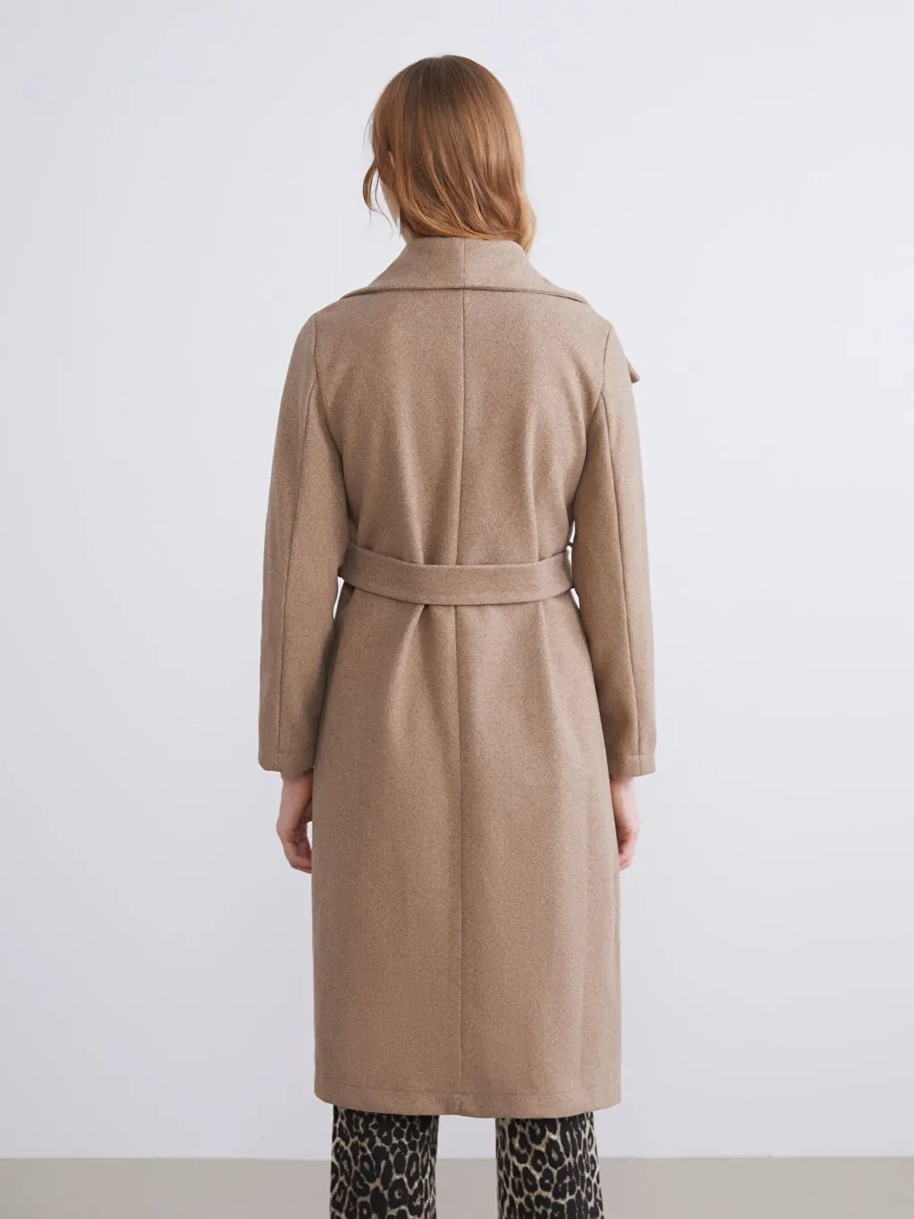Manteau Cachet À Col Veste Pour Femmes