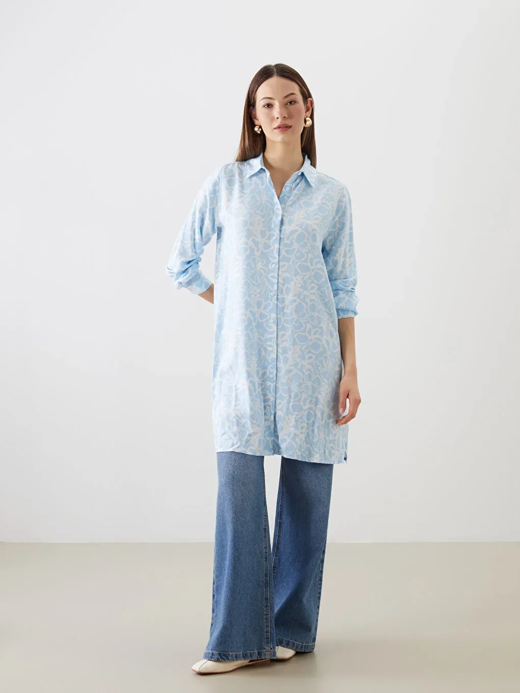 Tunique Chemise Florale Pour Femmes
